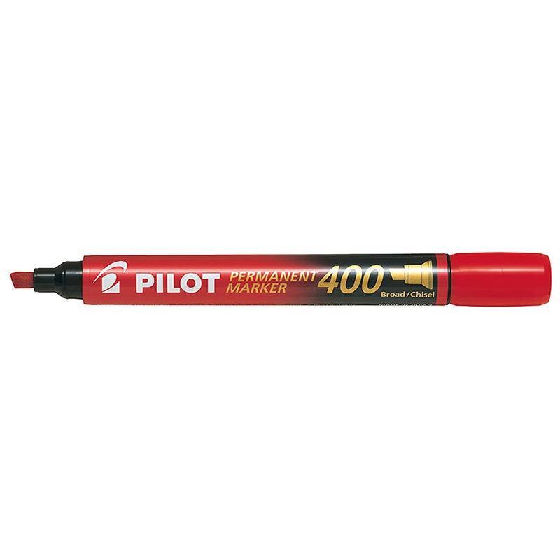 Marker permanentny PILOT SCA-400-R czerwony ścięta 4.5mm