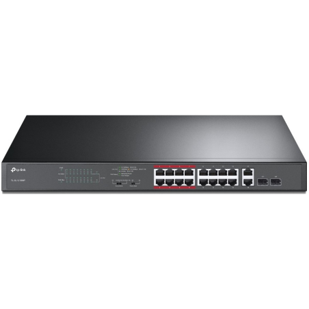 Przełącznik TP-LINK TL-SL1218MP (16x 10/100 PoE+ )