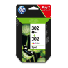Zestaw tuszy HP 302 Czarny i tri-color (X4D37AE)