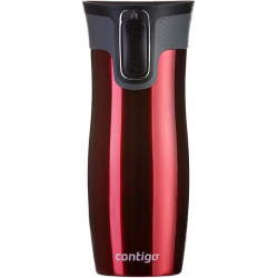 Kubek termiczny podwójne ścianki Contigo West Loop, Red 2.0 470 ml