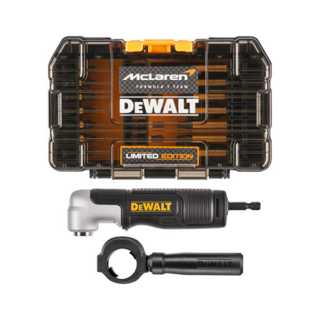 DEWALT MCLAREN zestaw bitów z uchwytem kątowym