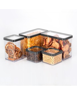 Rotho Pojemnik na przysmaki wysoki 3.2L LOFT transparentny/czarny