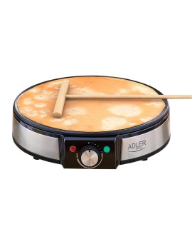 Adler AD 3058 urządzenie do smażenia naleśników 1 naleś. 1600 W Czarny, Stal nierdzewna