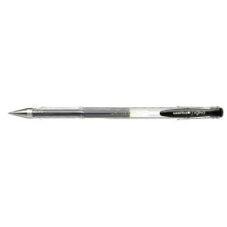 Długopis żelowy UNI UM-100 138695 czarny 0.5mm obudowa transparentna