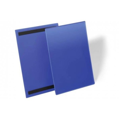 Kieszeń magazynowa pionowa magnetyczna A4 DURABLE 174407 niebieska 50szt