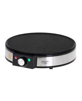 Adler AD 3058 urządzenie do smażenia naleśników 1 naleś. 1600 W Czarny, Stal nierdzewna