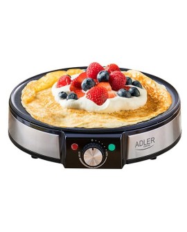Adler AD 3058 urządzenie do smażenia naleśników 1 naleś. 1600 W Czarny, Stal nierdzewna