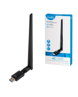 Karta sieciowa CUDY WU1400 AC1300 USB 3.0 Antena zew. 5dbi