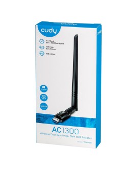 Karta sieciowa CUDY WU1400 AC1300 USB 3.0 Antena zew. 5dbi