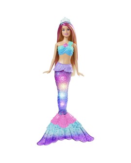Barbie Malibu Syrenka Migoczące światełka Lalka