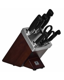 Zestaw noży ZWILLING Four Star 35145-000-0 (Blok samoostrzący, Nożyczki, Nóż x 5)