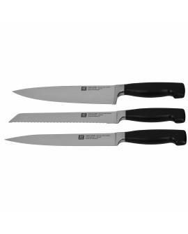 Zestaw noży ZWILLING Four Star 35145-000-0 (Blok samoostrzący, Nożyczki, Nóż x 5)