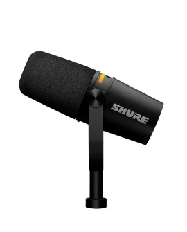 Shure MV7+-K-BNDL - Mikrofon lektorski/wokalny ze złączem XLR/USB-C Czarny + statyw biurkowy GATOR