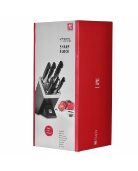 Zestaw noży ZWILLING Four Star 35145-000-0 (Blok samoostrzący, Nożyczki, Nóż x 5)