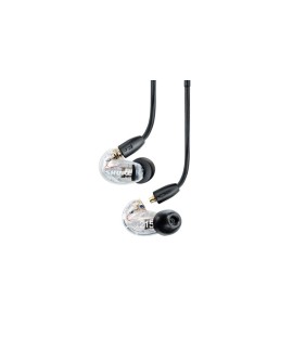Shure SE215DYCL+UNI-EFS - Słuchawki douszne AONIC215 z pojedynczym przetwornikiem i kablem 3.5mm (przezroczyste)