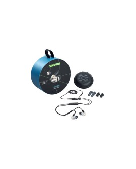 Shure SE215DYCL+UNI-EFS - Słuchawki douszne AONIC215 z pojedynczym przetwornikiem i kablem 3.5mm (przezroczyste)