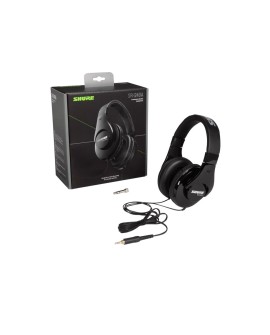 Shure SRH240A-BK-EFS - Słuchawki nauszne, do zastosowań monitorowych i ogólnych, home studio