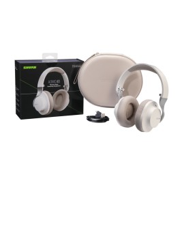 Shure SBH1DYWH1-EFS - Profesjonalne słuchawki bezprzewodowe AONIC 40 z systemem ANC (białe)