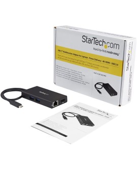 StarTech.com DKT30CHPD stacja dokująca Przewodowa USB 3.2 Gen 1 (3.1 Gen 1) Type-C Czarny