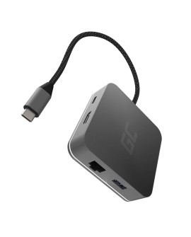 GREEN CELL ADAPTER, PRZEJŚCIÓWKA HUB USB-C 6W1