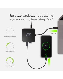 GREEN CELL ADAPTER, PRZEJŚCIÓWKA HUB USB-C 6W1