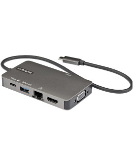 StarTech.com DKT30CHVPD2 stacja dokująca USB 3.2 Gen 1 (3.1 Gen 1) Type-C Czarny, Szary
