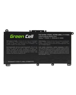 GREEN CELL BATERIA HP163 HT03XL DO HP 240 G7 245 G7 250 G7 255 G7, HP 14 15 17, HP PAVILION 14 15 3400MAH 11.4V