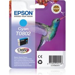 Tusz oryginalny EPSON T0802 C13T08024011 Cyan  7,4 ml