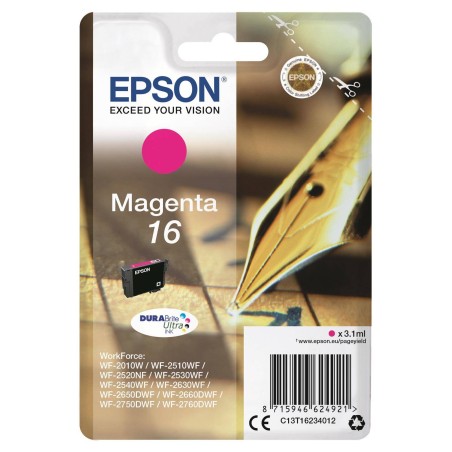 Tusz oryginalny EPSON T1623 C13T16234012 Magenta  3,1 ml
