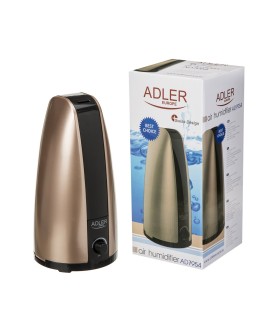 Adler AD 7954 nawilżacz powietrza 1 l Czarny, Złoto 18 W