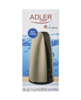 Adler AD 7954 nawilżacz powietrza 1 l Czarny, Złoto 18 W
