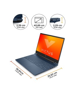 HP VICTUS 16-s0006nw Ryzen 7 7840HS 16,1"QHD AG IPS 300nits 240Hz 32GB DDR5 SSD1TB RTX 4070 8GB Cam1080p No ODD Win11 2Y Mica