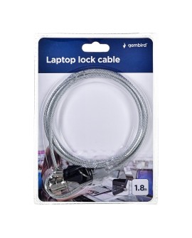 Linka zabezpieczająca do laptopa na kluczyk GEMBIRD LK-K-01