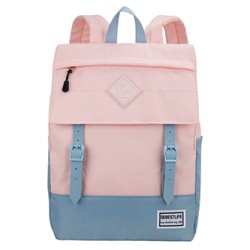 Plecak na notebook 15,6", COL-Buckles, różowy z poliester, Bestlife
