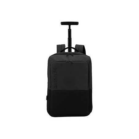 Troley na  notebook 15,6", Neoton, czarny z nylon, Bestlife