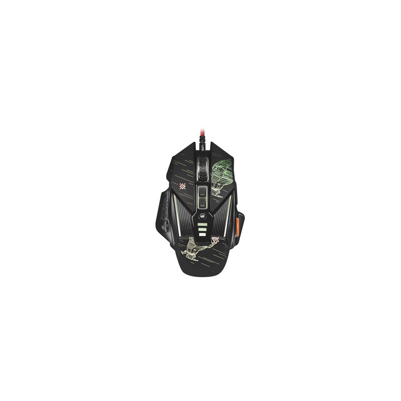 Defender sTarx GM-390L Mysz przewodowa, czarna, 3200DPI, EOL