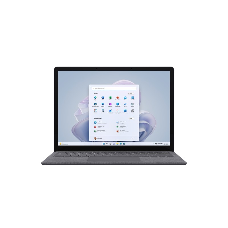 Microsoft Surface Laptop 5 i5-1245U 13.5"Touch (2256 x 1504) 400nits 16GB LPDDR5X SSD256 Iris Xe Graphics W11Pro Platinium 2Y