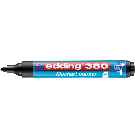 Marker do flipchartów EDDING 380 czarny okrągła 1.5-3mm