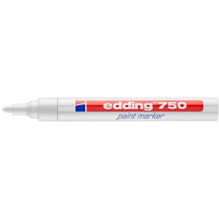 Marker olejowy EDDING 750 biały 2-4mm