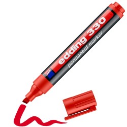 Marker permanentny EDDING 330 czerwony 1-5mm