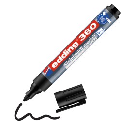 Marker suchościeralny EDDING 360 czarny 1.5-3mm