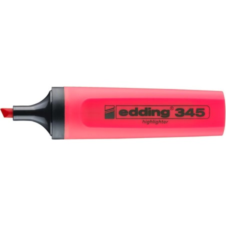 Zakreślacz EDDING 345 czerwony 2-5mm