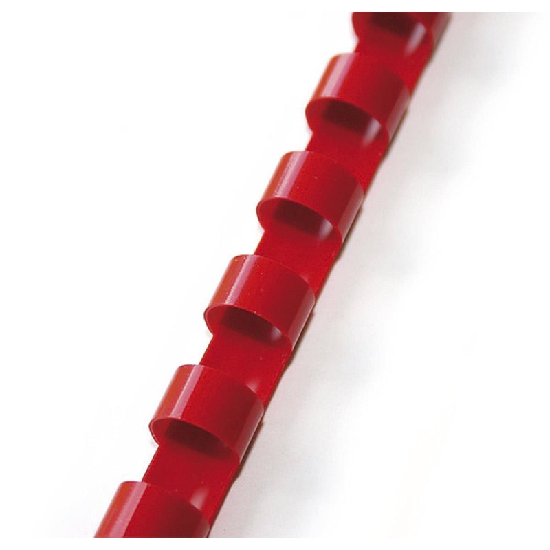 Grzbiet plastikowy 25mm ARGO 405254 czerwony 50 szt
