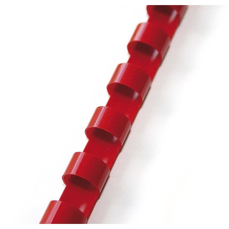 Grzbiet plastikowy 25mm ARGO 405254 czerwony 50 szt