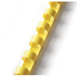 Grzbiet plastikowy 28.5mm ARGO 405286 żółty 50 szt
