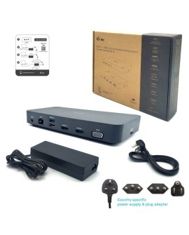 I-TEC USB 3.0/USB-C/TB 3X LCD/3X VIDEO DOCKING STATION PD 65W