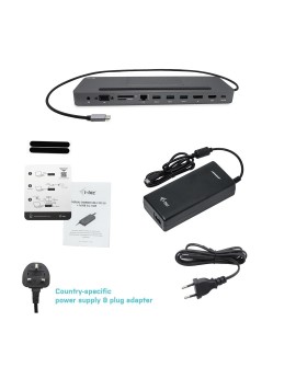 i-tec Metal C31FLATPRO112W stacja dokująca Przewodowa USB 3.2 Gen 1 (3.1 Gen 1) Type-C Szary