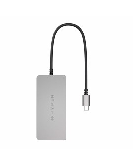 HYPER HDMB2 huby i koncentratory USB 3.2 Gen 1 (3.1 Gen 1) Type-C 5000 Mbit/s Stal nierdzewna