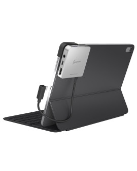 j5create JCD612 stacja dokująca Tablet Czarny, Srebrny