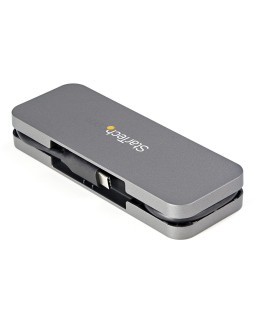 StarTech.com HB30CM4AB huby i koncentratory USB 3.2 Gen 1 (3.1 Gen 1) Type-C 5000 Mbit/s Czarny, Szary